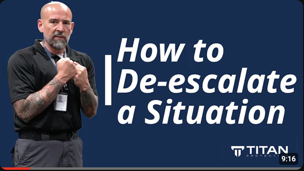 thumbnail for video: "How to De-escalate a Situation"