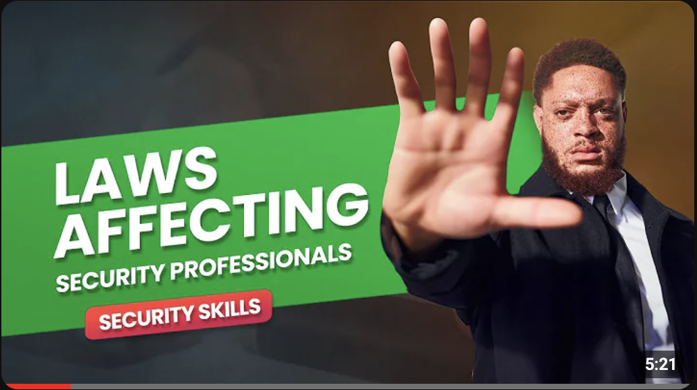 thumbnail for video: "What Security Professionals Can and Can't Do"